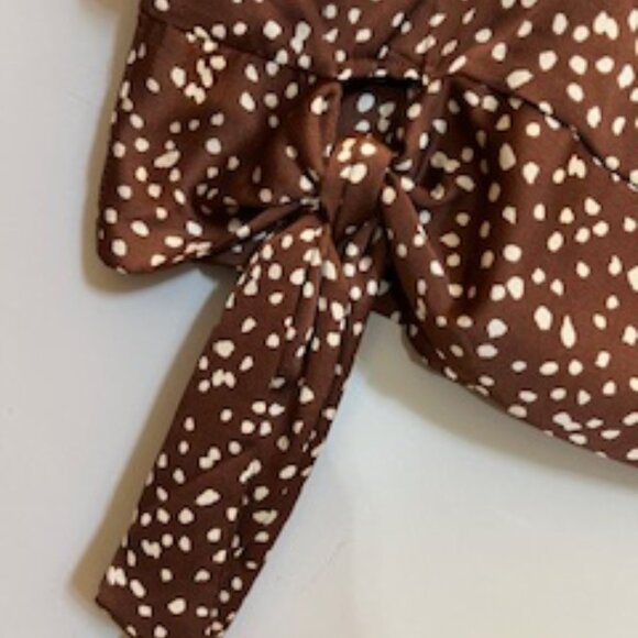 She & Sky Kimono Sleeve Satin Top, Size Large, NEW - Picture 2 of 7